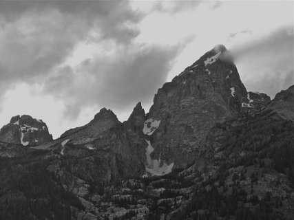 Grand Tetons in Black and White